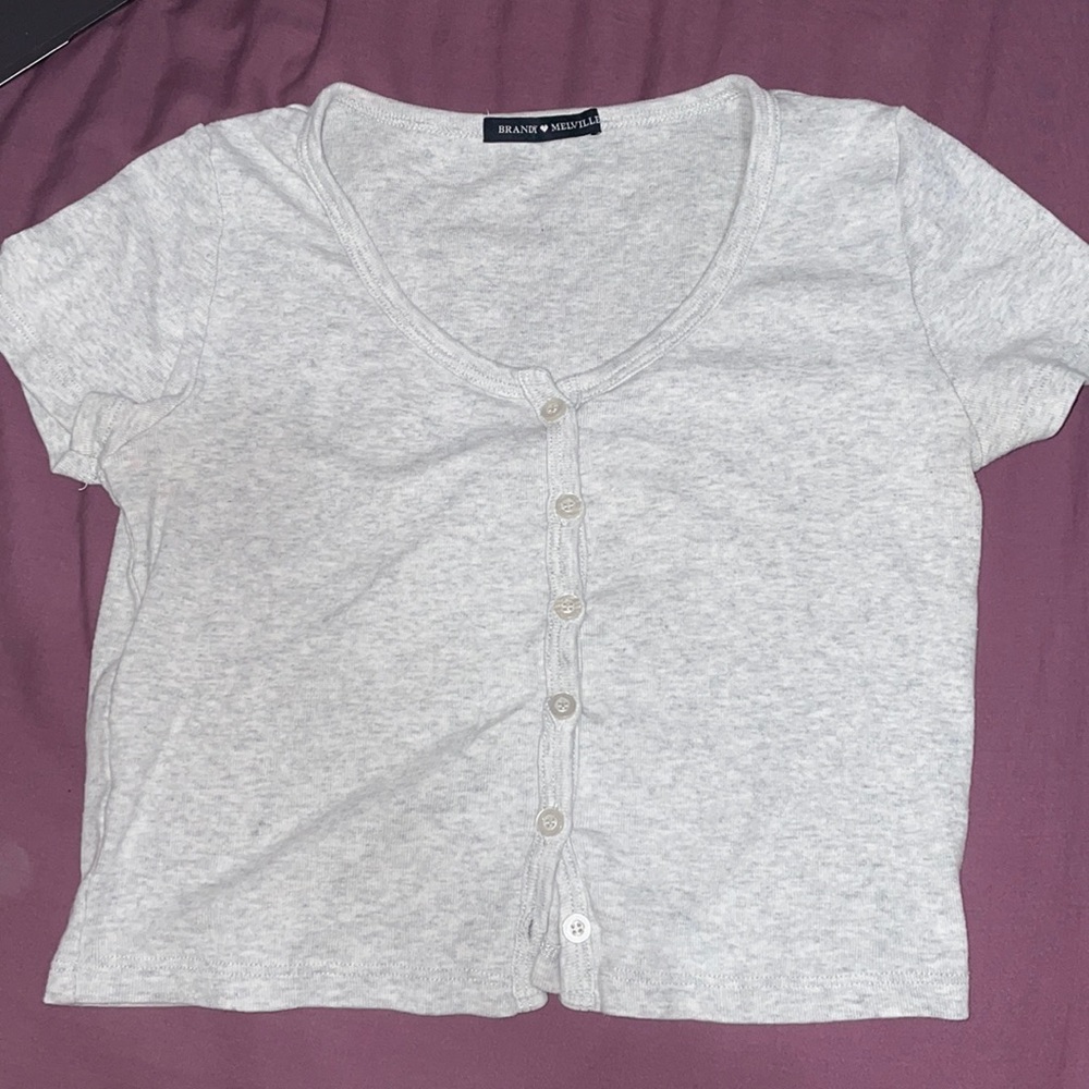Brandy Melville Button Up Top